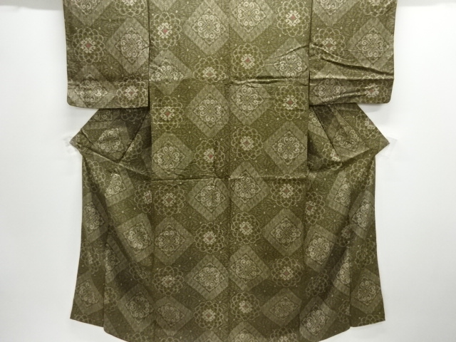 大正ロマン　華紋織り出し着物